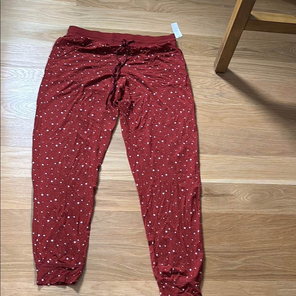 Red Starry Pajama Bottoms
